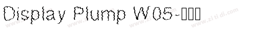 Display Plump W05字体转换